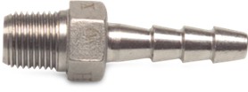 Schlauchtülle mit Sechskant Edelstahl 316,  1¼" IG x 33 mm Schlauchtülle