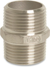 Doppelnippel 1¼", Edelstahl 316