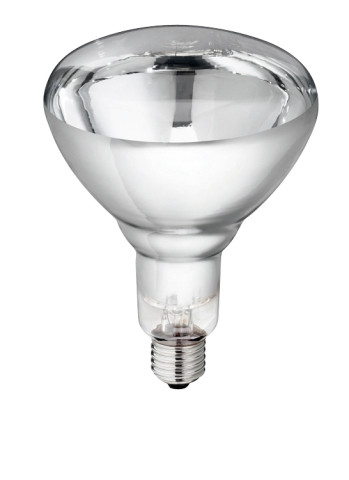 Hartglas-Infrarotlampe 150 W "klar" Philips 240 Volt, Spritzwasserfest