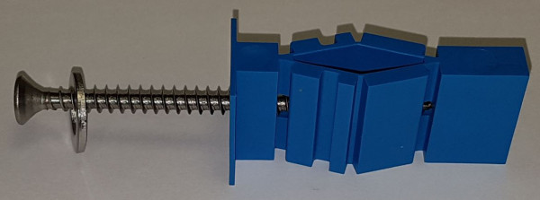 Spaltenanker Ferkel 68 mm (blau), aus Kunststoff